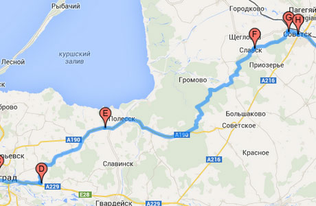 Первый день автобусного маршрута № 8 по территории Калининградской области