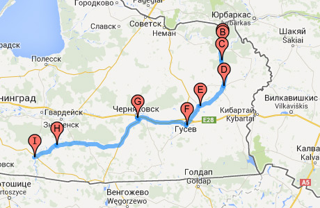 Второй день автобусного маршрута № 8 по территории Калининградской области